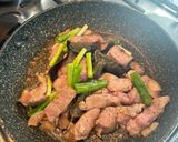 皮蛋蘑菇肉絲拌飯的食譜步驟3照片