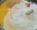 A picture of step 2 of Konday or meethi tikkiya.