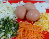 Foto langkah ke 1 dari resep Fu Yong Hai Meatless (tanpa daging).