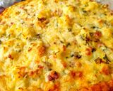 Une image de l'étape 5 de Clafoutis Chou-fleur jambon cheddar.