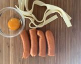 A picture of step 1 of Mummy Dog 🌭.