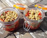 Foto del paso 3 de la receta Crumble de fresas con avena y pistachos
