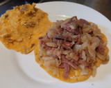 Foto del paso 7 de la receta: Arepa🫓con🧀🍯chori-queso🥯🥓🧅