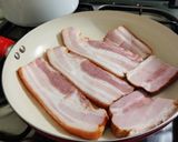 Zöldborsófőzelék (sült császárszalonnával) recept fázis 5 fotója