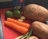 Thai kókusz, édesburgonya krémleves recept fázis 1 fotója