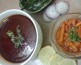 A picture of step 7 of Sev bhaji(savaji style).