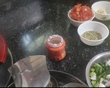 A picture of step 2 of Baingan/eggplant bharta.