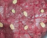 A picture of step 9 of Beetroot Burfi.