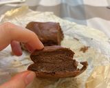 A picture of step 6 of Cocoa banana souffle cake (no added sugar).
