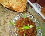A picture of step 7 of Beef Pasanday with Kachori 😋💗🥰.