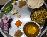 A picture of step 1 of Rajasthani Korma Roti.