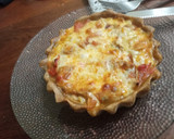 Foto del paso 3 de la receta: Tarta integral de hongos, tomates, y mozzarella