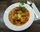 Tejfölös burgonyaleves recept fázis 4 fotója