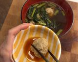 A picture of step 3 of Chicken meatball for nabe (japanese hot pot).