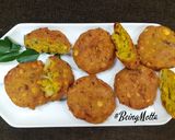A picture of step 3 of Paruppu Vadai.
