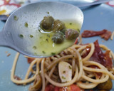 Foto del paso 5 de la receta: Ensalada de pasta con crunchys de jamón y mozzarella