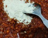 A picture of step 4 of Lasaniya batata.