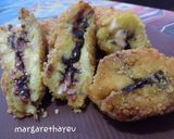 Foto langkah ke 6 dari resep Banana Fritters with choco and cheese.
