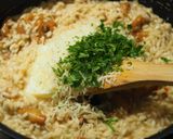 Rókagombás rizottó recept fázis 5 fotója