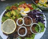 Foto langkah ke 6 dari resep Vegetable salad with beef bulgogi.