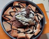 รูปขั้นตอนการทำที่ 4 ของ Toast on fire (ปังช็อคโกแลตกระทะร้อน)