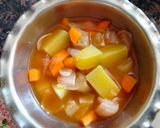 A picture of step 2 of Sambhar with leftover Toor dal.