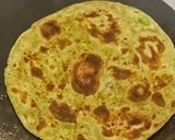 A picture of step 4 of Avocado thepla with with aloo ki sukhi sabji.