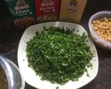 A picture of step 4 of Chana-Spinach Handi Dum Biryani.