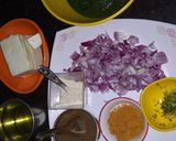 A picture of step 1 of Palak Paneer with Very Less Masala.
