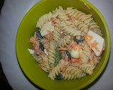 Foto del paso 10 de la receta: Ensalada de espirales con salsa de queso azul