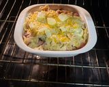 A picture of step 5 of Ham and Cheese Casserole.