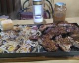 Foto del paso 5 de la receta: Tira banderita al chimi con batatas y papas, a la plancheta