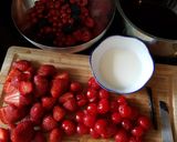 A picture of step 1 of Red Berry Compote (Rote Gruetze).
