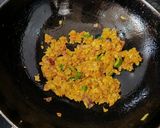 A picture of step 3 of Methi Begun Bengali Style.
