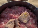 Hamburguesas de foie y cebolla caramelizada