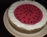 Foto del paso 17 de la receta Tarta fresca con forma de sandía 🍉🍉🍉