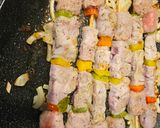 Foto del passaggio 2 della ricetta Spiedini di Carne in Padella Saporiti