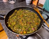 Indiai, Spenót, brokkoli egytálétel (Saag) recept fázis 4 fotója