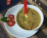 A picture of step 4 of Sweet corn soup.