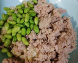 Foto del paso 3 de la receta: Pasta con atún y edamames 🍝