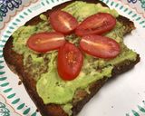A picture of step 2 of Rockin’ Avocado Toast 🤩😎.