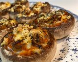 Foto del paso 5 de la receta Champiñones rellenos de sobrasada y quesos