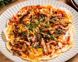 A picture of step 13 of Just 10 Minutes! Magic Easy Pizza with Gyoza Wrappers.