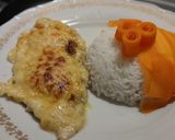 Fokhagymás csirkemell rizzsel és párolt sárgarèpával recept fázis 5 fotója