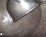 A picture of step 3 of Oreo double layer chocolate bar.