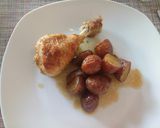 A picture of step 5 of Orange, thyme, paprika chicken and potato bake.