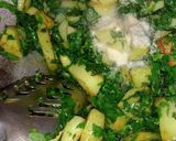 A picture of step 3 of Methi Sabzi.