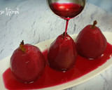 A picture of step 5 of Spiced poached pear with beet.