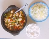 Hình bước làm 4 của món Canh nấm hương nấu mọc