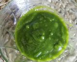 Foto del paso 2 de la receta Espaguetis con pesto de albahaca y anacardos